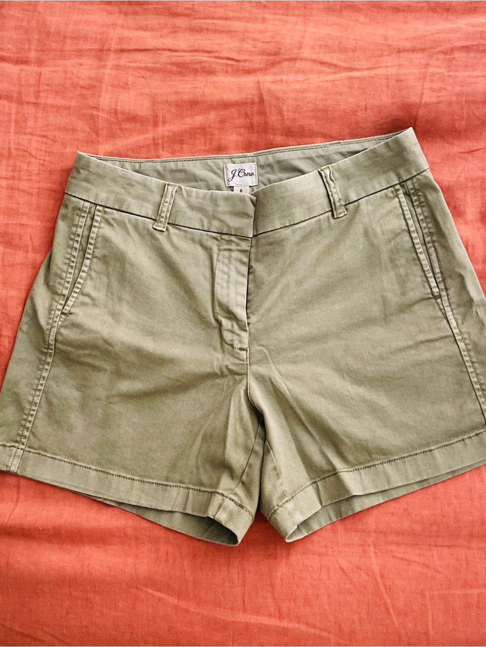J. Crew Olive Green Women’s Chino Bermuda Shorts